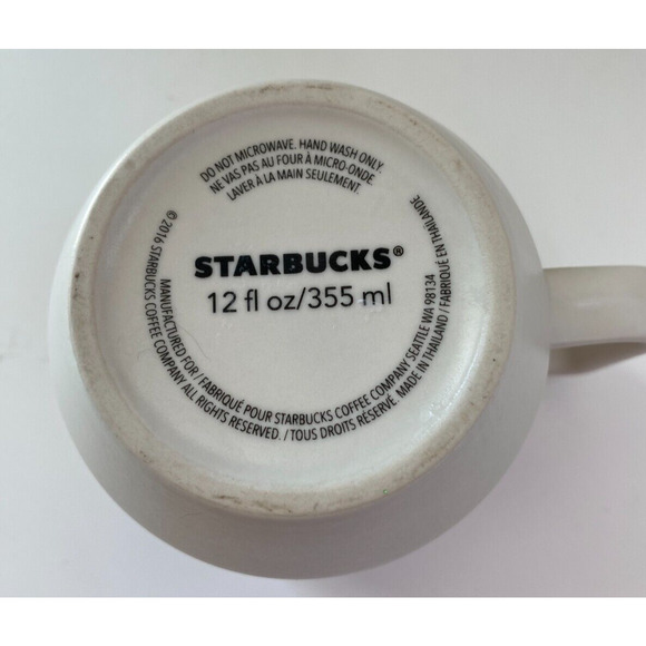 Starbucks Valentines Day Heart Mug White Pink Love 2016 Painted Arrow - Picture 5 of 6